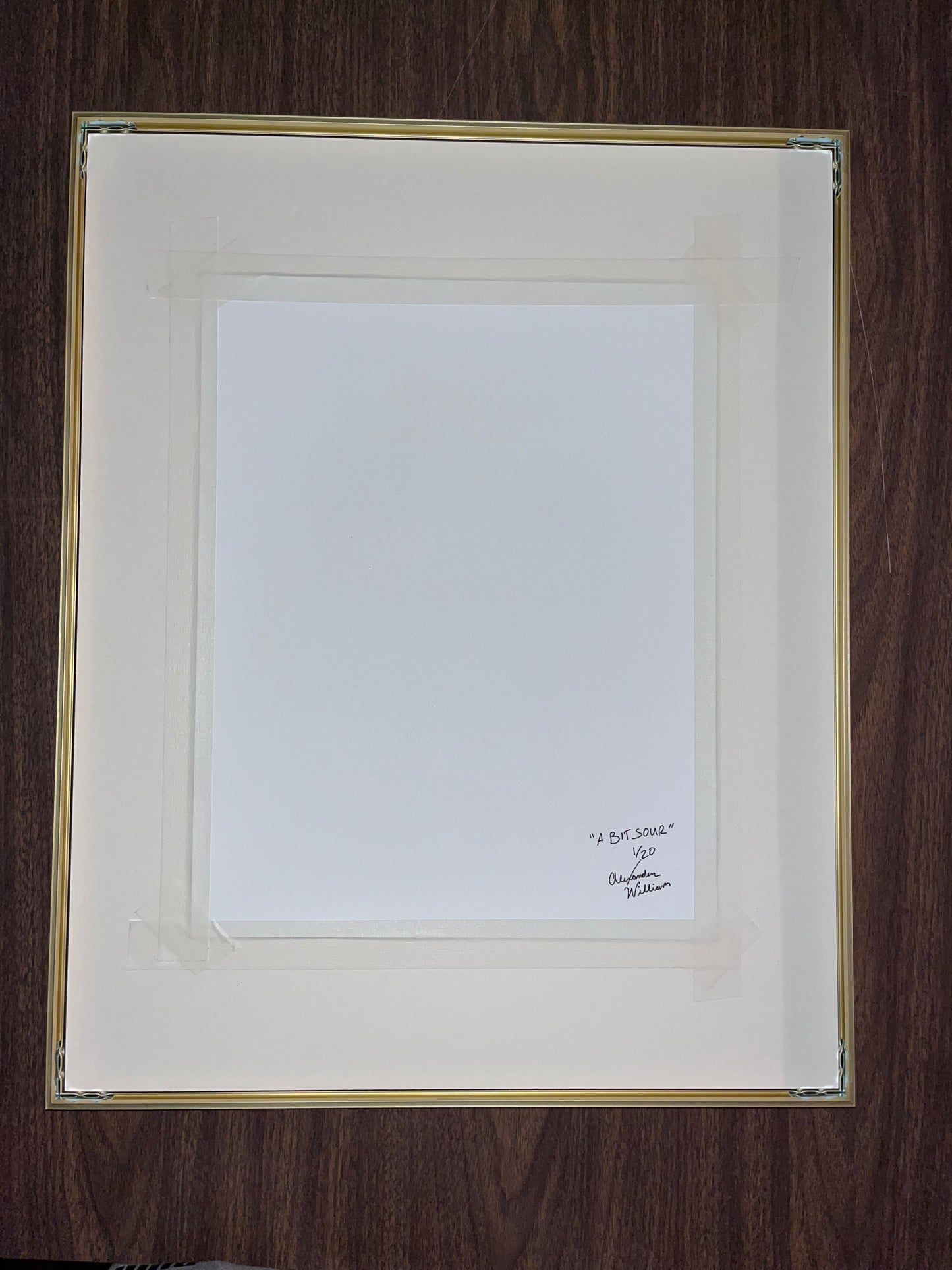 A Bit Sour Signed and Framed 11"x14" Print